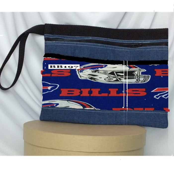 Sport Teams, (A-Bu) iPad, Tablet, Padded Carry-All Bag with Denim Fabric