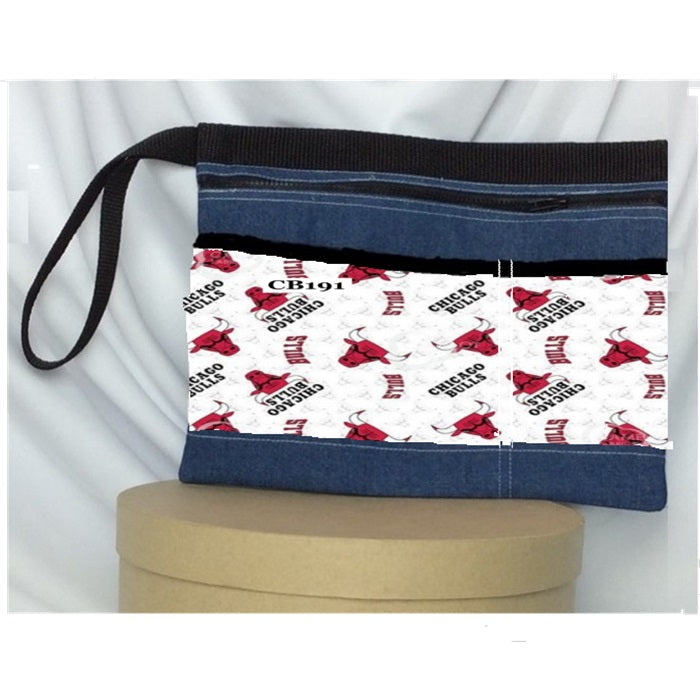 Sport Teams, (A-Bu) iPad, Tablet, Padded Carry-All Bag with Denim Fabric