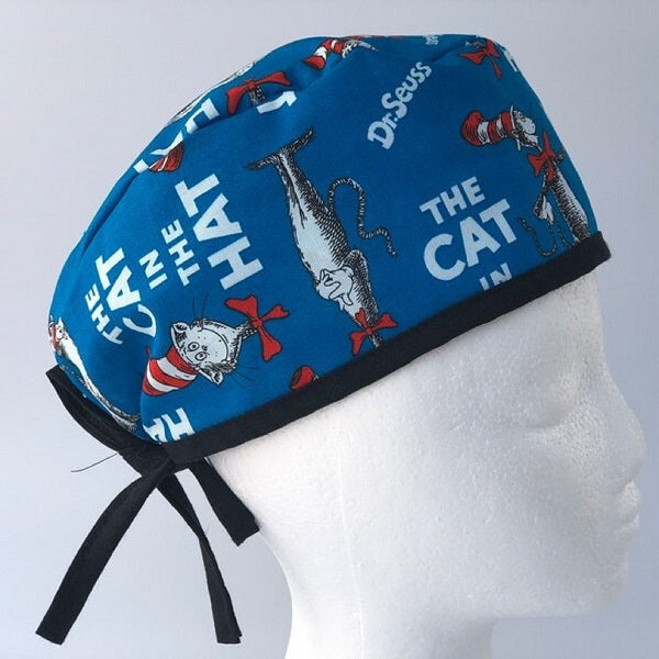 Cat in the Hat, Scobby Doo, Scrub Cap, Unisex, 3 Styles, Bikers-Skull Cap, Doctor, Nurse, Dentist, Vet, Chemo, Food Service, Dirt Bikers, Construction Workers, light weight