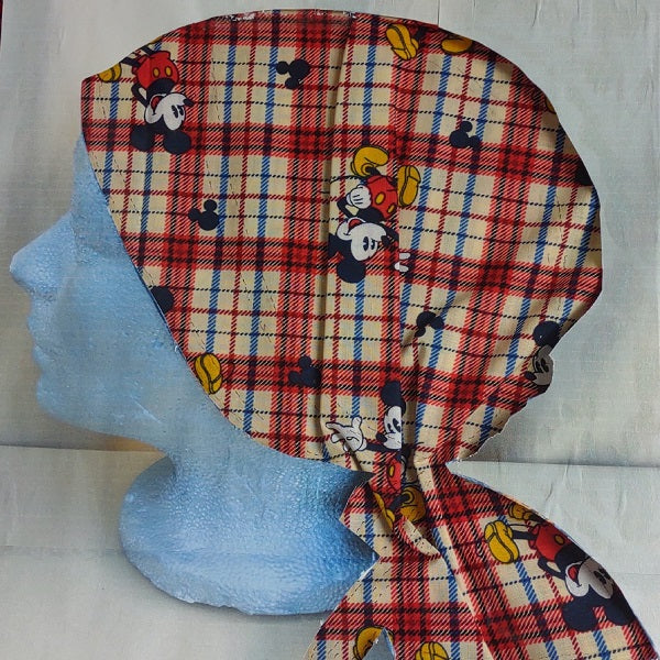 Mickey and Minnie Mouse Theme Scrub Cap, Unisex, 3 Styles, Bikers-Skull Cap, Doctor, Nurse, Dentist, Vet, Chemo, Food Service, Dirt Bikers, Construction Workers, light weight