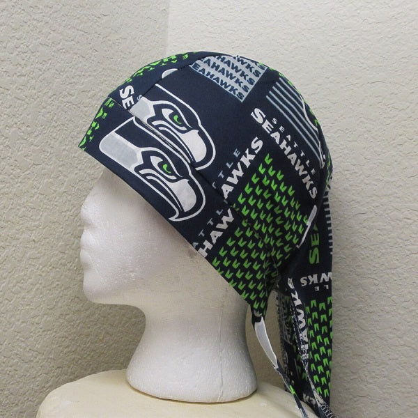 Doo Rag-Skull Caps, Sport Team (S-Y), Silk Lined Crown, Unisex, Bikers, Welders, Doctor, Dentist, Vet, Chemo, Food, light weight