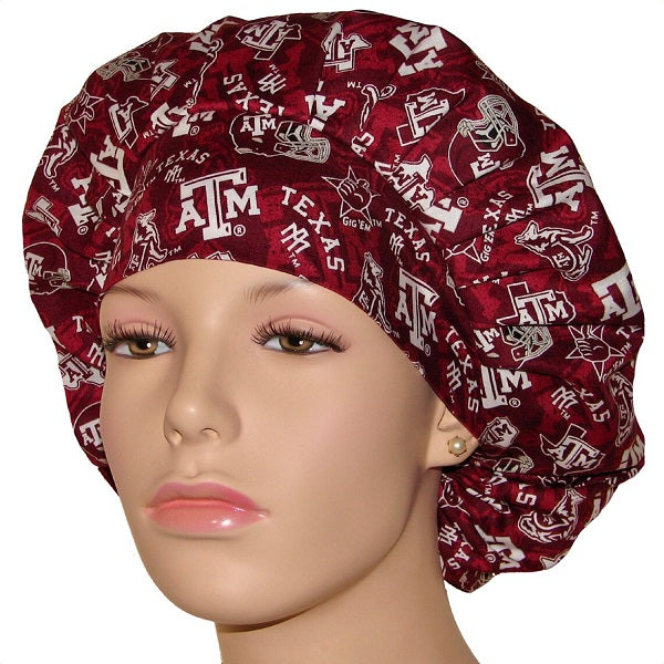 Bouffant Scrub Caps Sport Team (S-Y), Unisex, Adjustable Elastic, Doctor, Nurse, Dentist, Vet, Chemo, Food Service, lightweight.