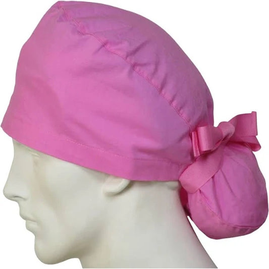 Ponytail Long Hair Caps (SOLID COLORS), Lined Crown, Unisex, Doctor, Nurse, Dentist, Vet, Chemo, Food Service, light weight