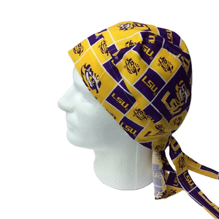 Doo Rag-Skull Caps, Sport Team (S-Y), Silk Lined Crown, Unisex, Bikers, Welders, Doctor, Dentist, Vet, Chemo, Food, light weight