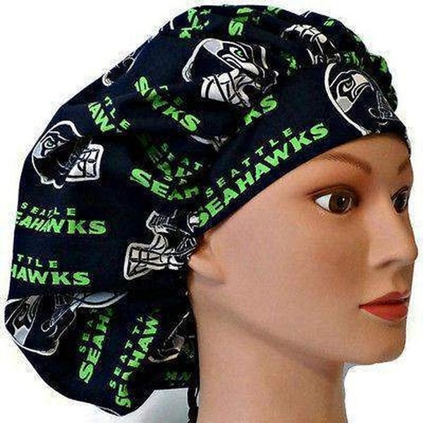 Bouffant Scrub Caps Sport Team (S-Y), Unisex, Adjustable Elastic, Doctor, Nurse, Dentist, Vet, Chemo, Food Service, lightweight.