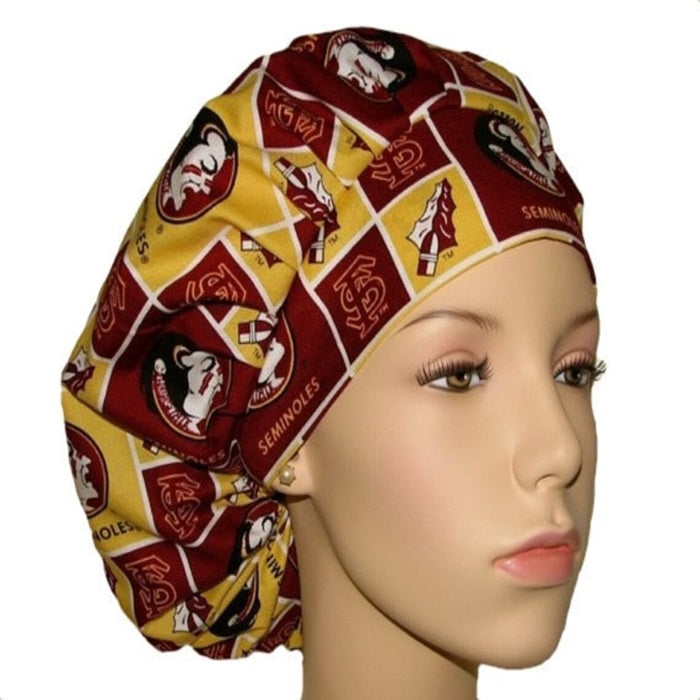 Bouffant Scrub Caps Sport Team (S-Y), Unisex, Adjustable Elastic, Doctor, Nurse, Dentist, Vet, Chemo, Food Service, lightweight.