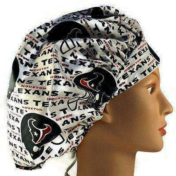 Bouffant Scrub Caps Sport Team (S-Y), Unisex, Adjustable Elastic, Doctor, Nurse, Dentist, Vet, Chemo, Food Service, lightweight.