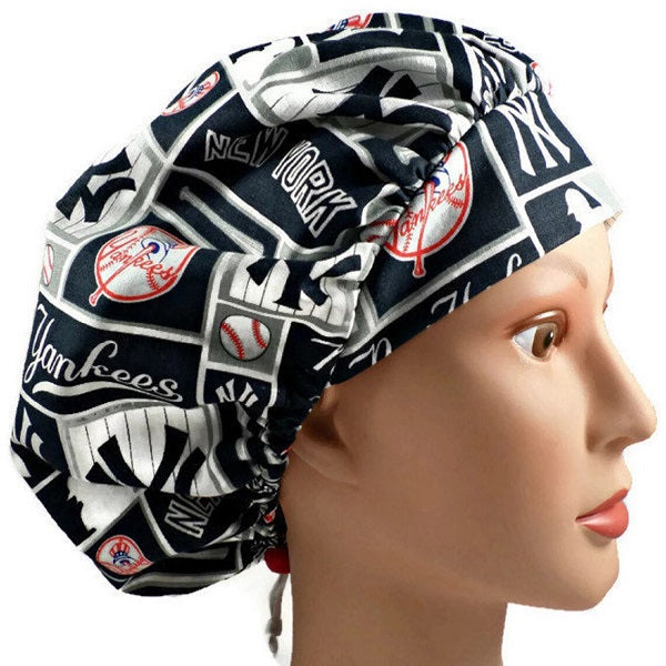 Bouffant Scrub Caps Sport Team (S-Y), Unisex, Adjustable Elastic, Doctor, Nurse, Dentist, Vet, Chemo, Food Service, lightweight.