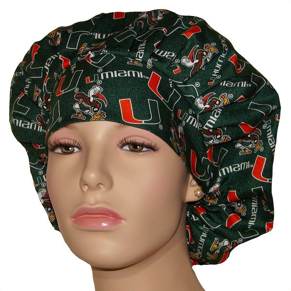 Bouffant Scrub Caps Team Sport (G-K) Unisex, Adjustable Elastic, Doctor, Nurse, Dentist, Vet, Chemo, Food Service, lightweight.