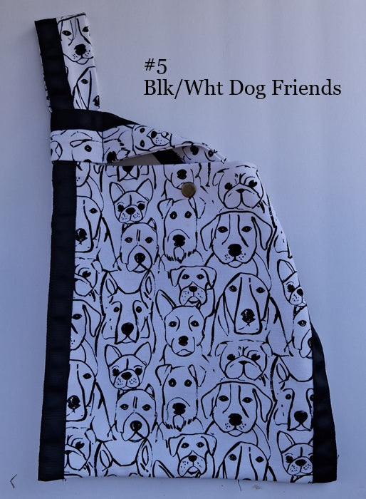 Black and White Knot Bags