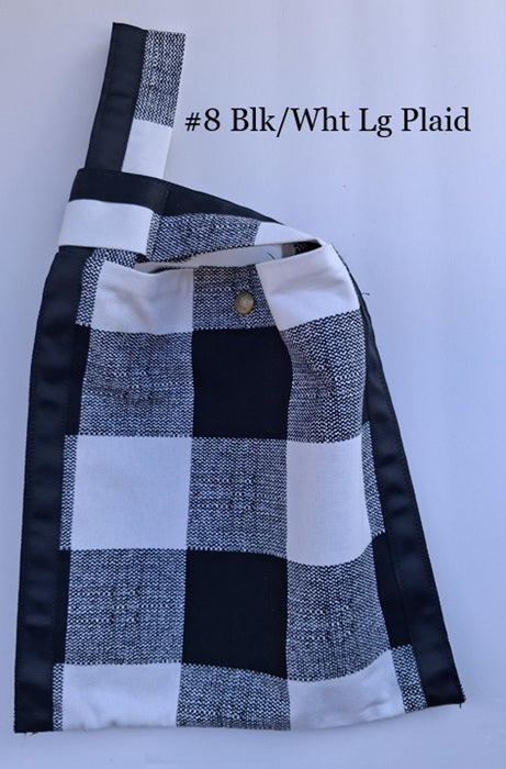 Black and White Knot Bags