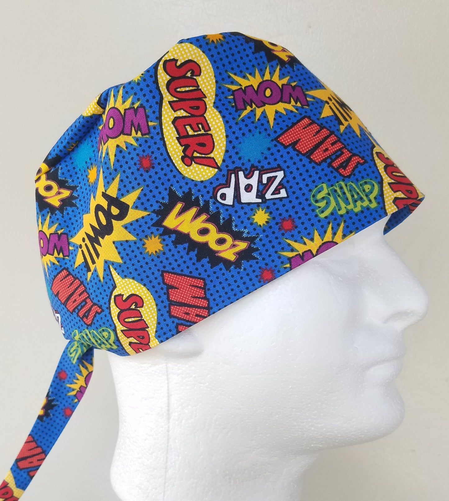 Cat in the Hat, Scobby Doo, Scrub Cap, Unisex, 3 Styles, Bikers-Skull Cap, Doctor, Nurse, Dentist, Vet, Chemo, Food Service, Dirt Bikers, Construction Workers, light weight