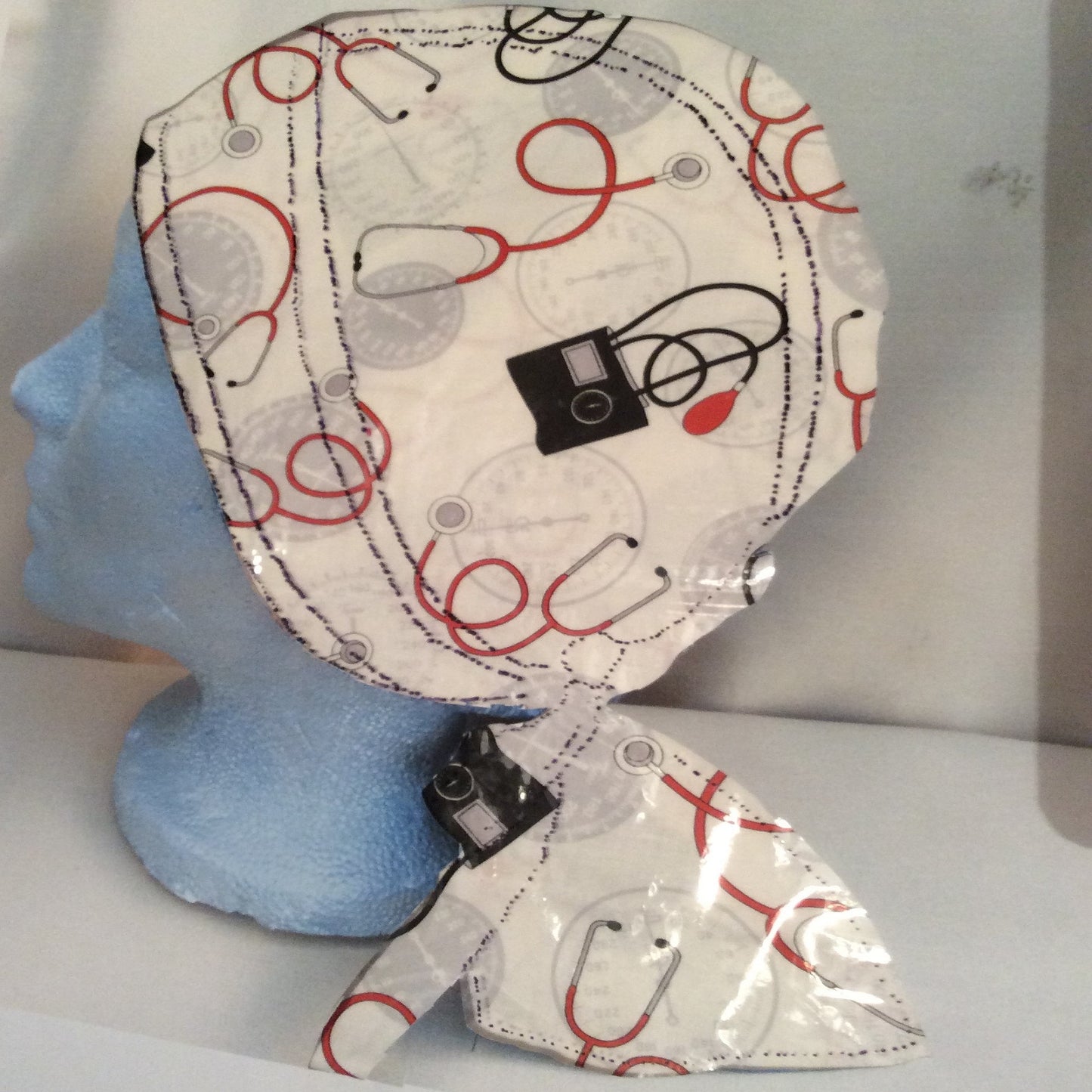 Medical Theme Scrub Caps, Unisex, 3 Styles, Bikers-Skull Cap, Doctor, Nurse, Dentist, Vet, Chemo, Food Service, light weight